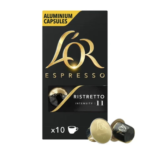Pack 10 x L'Or Espresso Ristretto Nespresso® Compatible Total 100 Cápsulas
