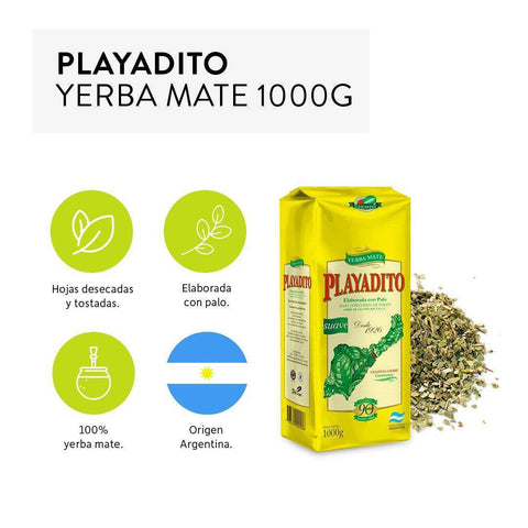 Packs Ahorro Yerba Mate Playadito 1 Kg - Qumir
