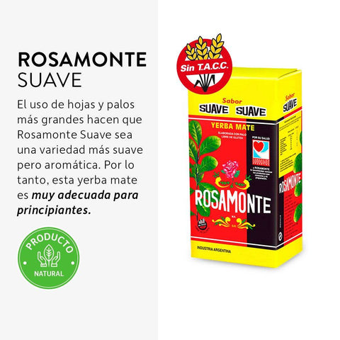 Rosamonte Yerba Mate Suave 1 Kg - Qumir