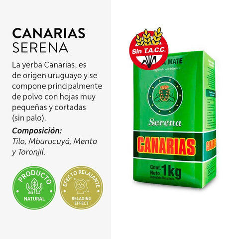 Canarias Serena Yerba Mate 1 kg - Qumir