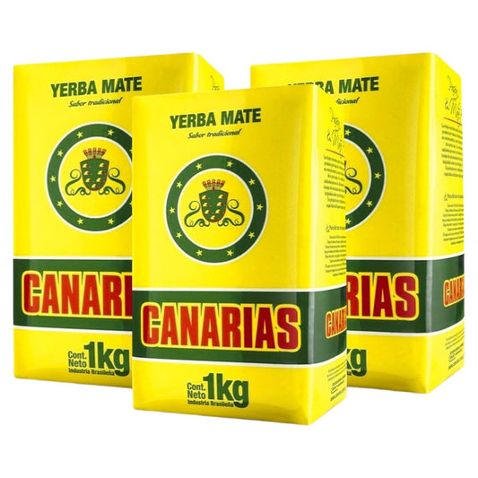 Pack 3 Kg Canarias Tradicional Yerba Mate