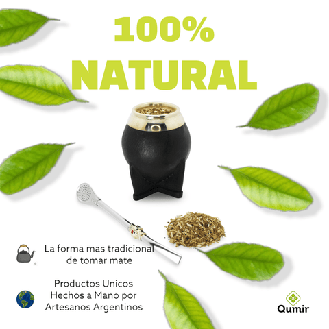 Mate Torpedo de Calabaza Color Negro - Qumir