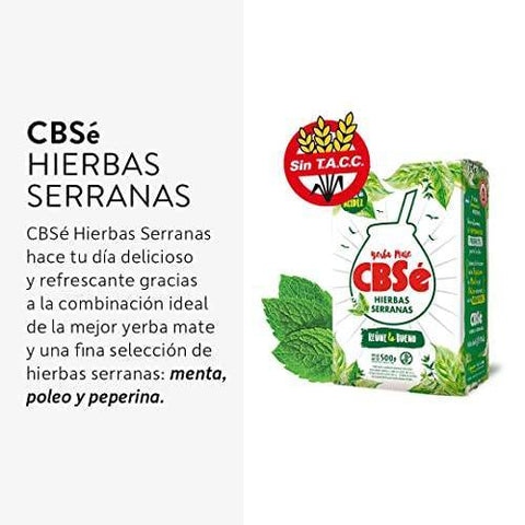 Pack Yerba Mate Cbse Hierbas Serranas 500 Grs - 4 Uds - Qumir