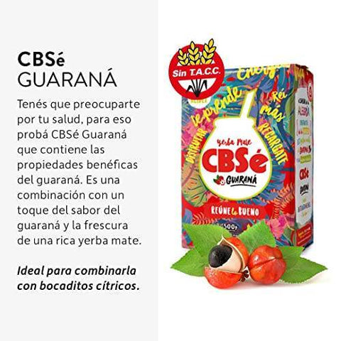 Pack Yerba Mate Cbse Guaraná 500 Grs - 4 Uds - Qumir