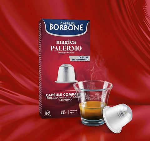 Pack Café Borbone 100 Cápsulas Magica Palermo Compatibles Nespresso - Qumir