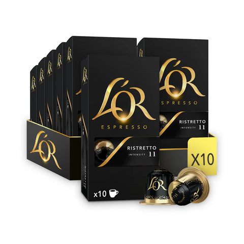 Pack 10 x L'Or Espresso Ristretto Nespresso® Compatible Total 100 Cápsulas