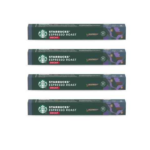 Pack Café Starbucks 40 Cápsulas Espresso Roast Descafeinado Compatibles Nespresso - Qumir