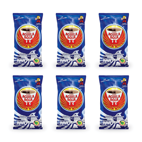 Pack Café Aguila Roja Tostado Molido 250 Grs - 6 Uds - Qumir