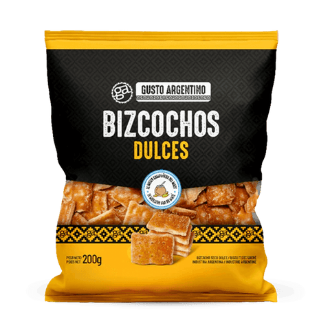 Bizcochitos Dulces 200g - Gusto Argentino - Qumir