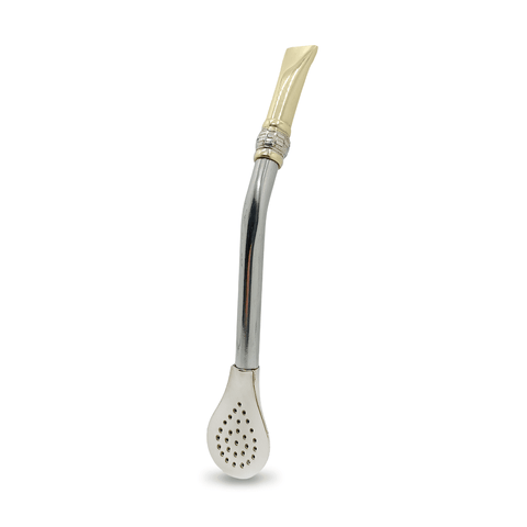 Bombillon Artesanal de Alpaca 18 cms Guarda Pampa Bronce - Qumir
