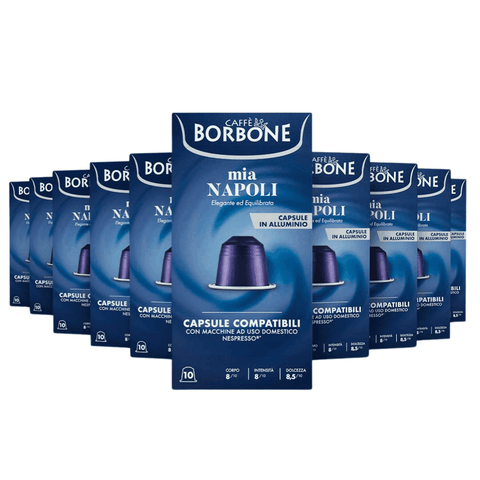 Pack Café Borbone 100 Cápsulas Mia Napoli Compatibles Nespresso - Qumir