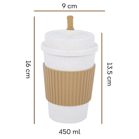 Vaso de Cafe Reutilizable de 450 ml