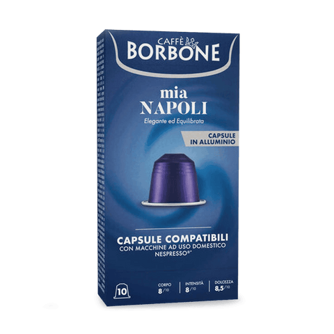 Café Borbone Mia Napoli Compatibles con Nespresso - 10 Cápsulas - Qumir