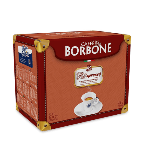 Cafe Borbone Blue Blend Respresso - 100 Cápsulas Nespresso Compatibles (Pack Ahorro) - Qumir