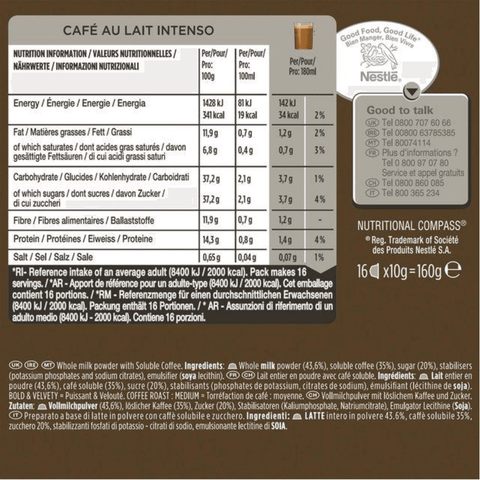 Dolce Gusto Cafe con Leche Intenso 16 uds - Qumir