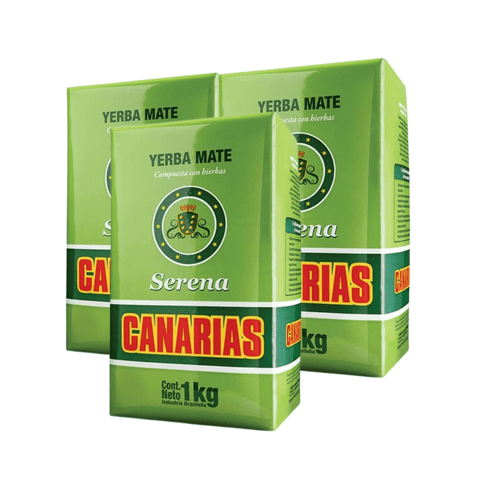 Pack Yerba Mate Canarias Serena 1 Kg - 3 Uds - Qumir