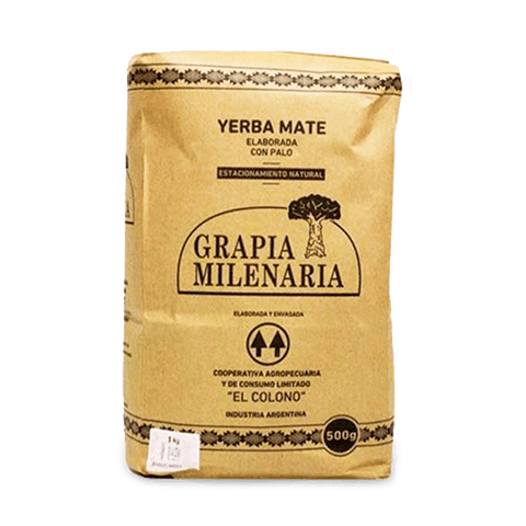 Yerba Mate Agroecológica Grapia Milenaria 500 Grs - Qumir