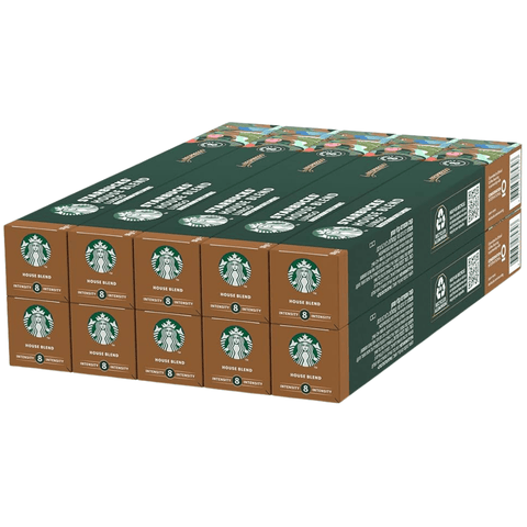 Pack Café Starbucks 100 Cápsulas House Blend Lungo Compatibles Nespresso - Qumir
