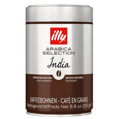 Illy Arabica Selection India café en grano lata 250 g - Qumir