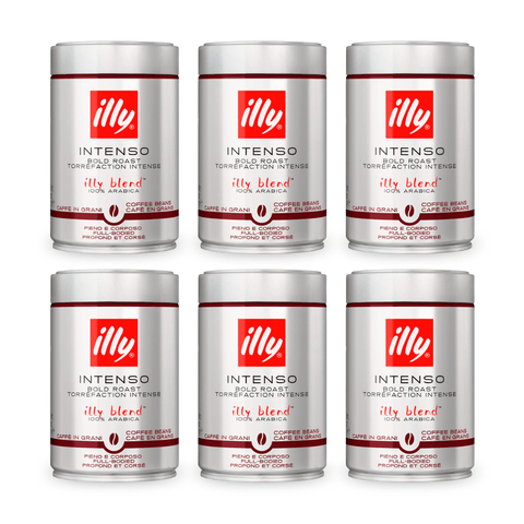 Illy 6 PACK Café en Granos Tostado Intenso 250 Grs - Qumir
