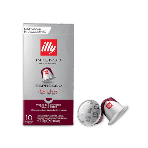 Pack Café Illy 100 Cápsulas Intenso Compatibles Nespresso - 10 uds - Qumir