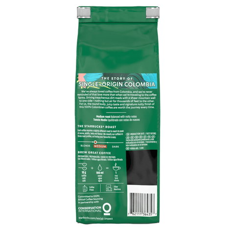 Starbucks Single - Origin Colombia en Grano 450 grs - Qumir