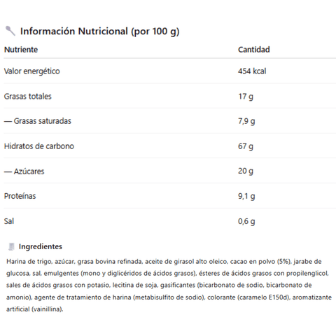 Chocolinas Bagley 170 Grs - Qumir