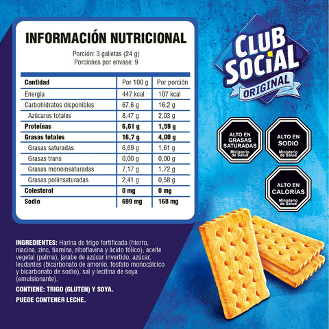 Galleta Club Social 6 Uds de 26 Grs