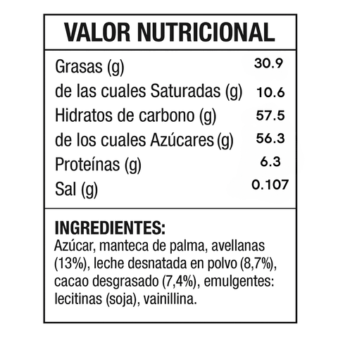 Nutella Crema de Avellanas 1 Kilo - Qumir
