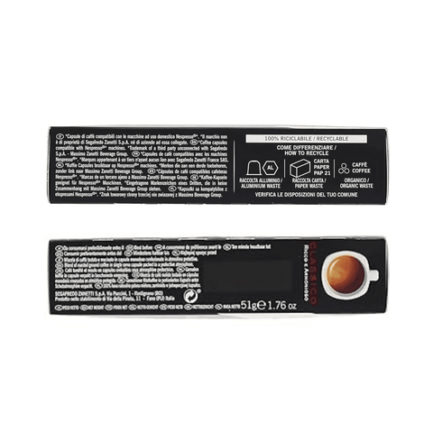 Pack Café Segafredo Zanetti 100 Cápsulas Clásico Compatibles Nespresso - Qumir