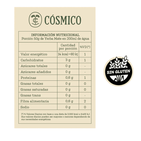 Yerba Mate Cosmico 500 Grs - Qumir