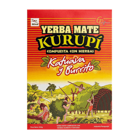 Kurupi Yerba Mate Katuava y Burrito 500 Grs - Qumir
