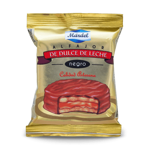 Alfajores de Dulce de Leche Mardel Chocolate Negro 3 Uds. - Qumir