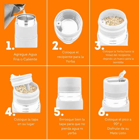 Termo Mate Listo (Termo-Mate-Bombilla) Acero Inox 700 ml - Qumir