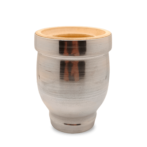 Mate de Madera Sauce Mimbre Forrado en Aluminio - Qumir