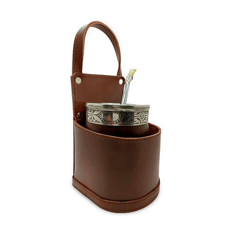 Portamate Coche Cuero Marron - Qumir