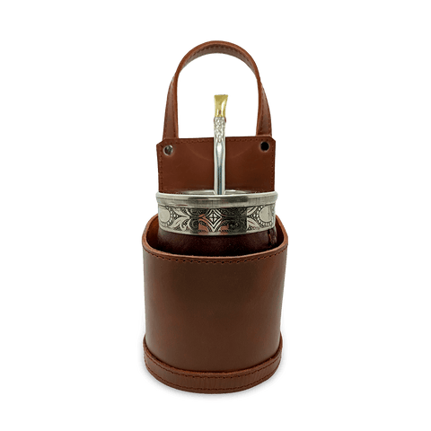 Portamate Coche Cuero Marron - Qumir
