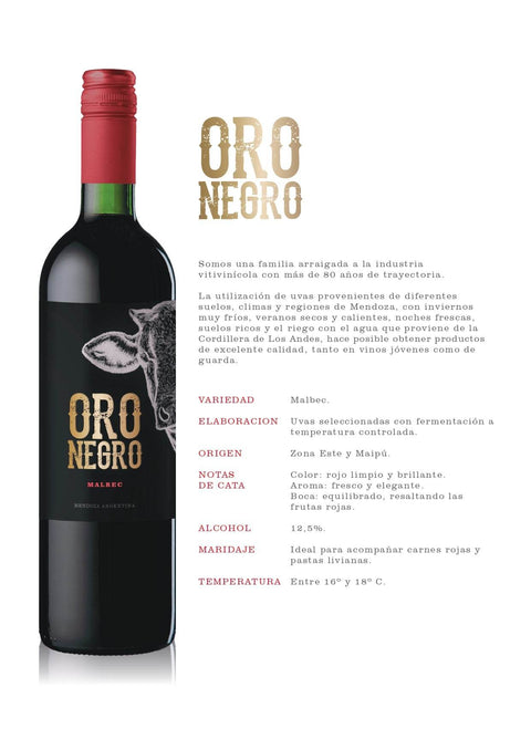 Los Haroldos Oro Negro Malbec 750 ml - Qumir