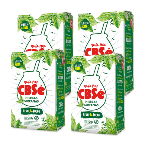 Pack Yerba Mate Cbse Hierbas Serranas 500 Grs - 4 Uds - Qumir
