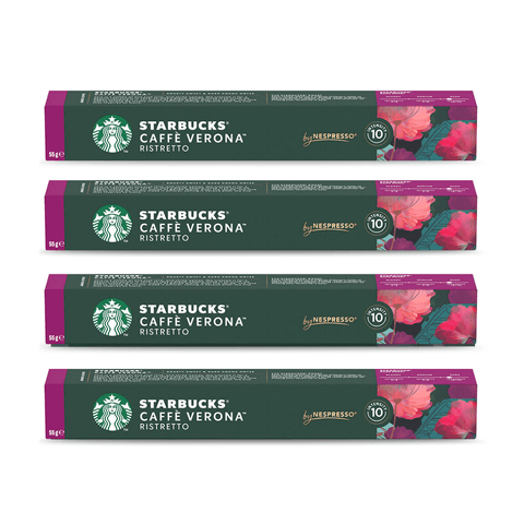 Pack Café Starbucks 40 Cápsulas Verona Ristretto Compatibles Nespresso - Qumir