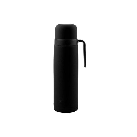 Termo Gusto Argentino Acero Inoxidable 1 Litro con Pico Matero Color Negro - Qumir