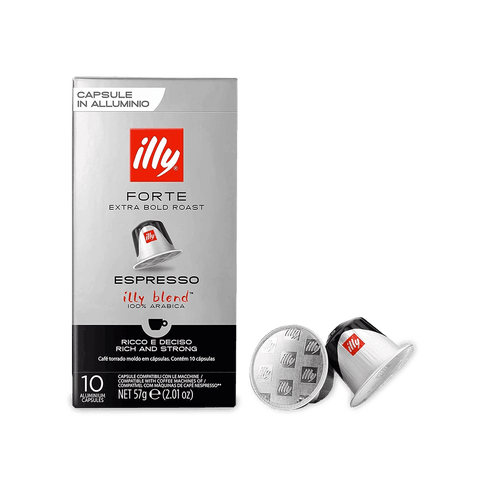 Pack Café Illy 100 Cápsulas Forte Compatibles Nespresso - 10 Uds - Qumir