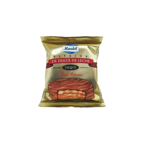Alfajores de Dulce de Leche Mardel Chocolate Negro Caja Display 24 Uds. - Qumir