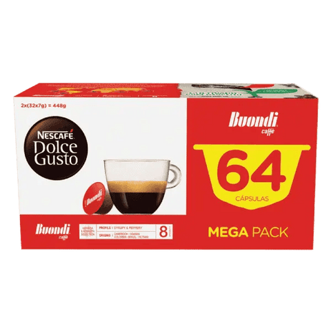Capsulas Nescafé® Dolce Gusto® Buondi Mega Pack 64 unid. - Qumir
