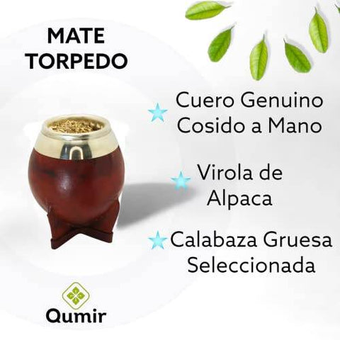 Mate Torpedo de Calabaza Color Marron - Qumir
