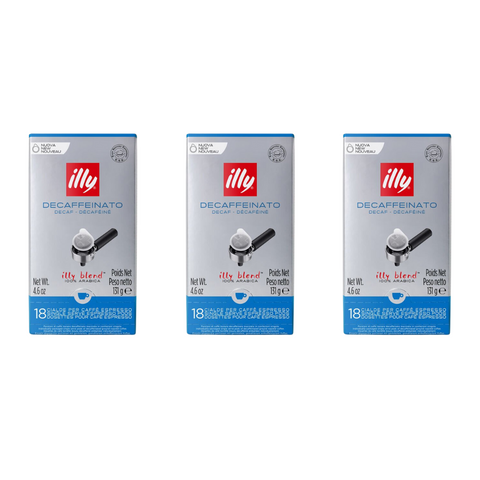 Illy PACK 3 Monodosis E.S.E Descafeinado - 18 Uds