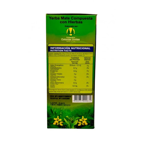 Yerba Mate Colon Menta y Boldo 500 Grs - Qumir