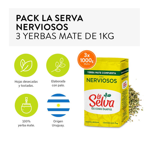 La Selva Es Cosa Buena 1Kg Yerba Mate Compuesta Para Nerviosos