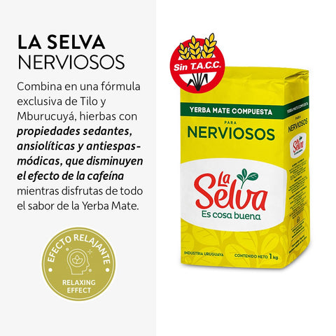 La Selva Es Cosa Buena 1Kg Yerba Mate Compuesta Para Nerviosos