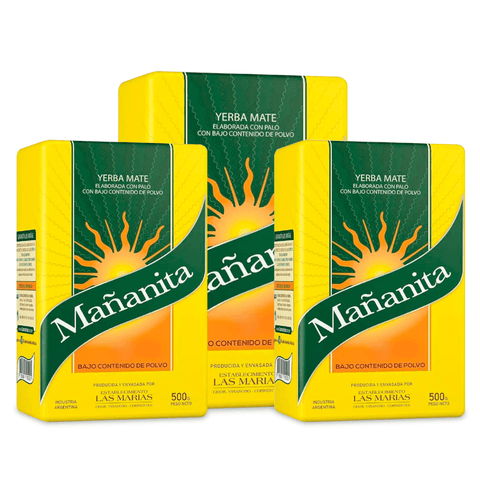 Pack Yerba Mate Mañanita 500 Grs - 3 Uds - Qumir